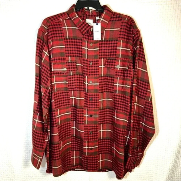 ROWM MENS Big 3XT TALL The Lodge Collection Jacquard Patchwork Shirt Jacket NEW - Picture 3 of 14